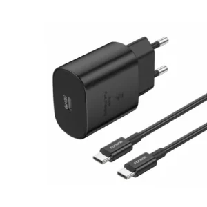 FONENG PD 25W GaN USB-C Fast Charger With Type-C Cable (EU51) Black