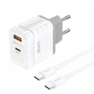 FONENG (EU61) 30W A+C 2-Port GaN Charger With Type-C to Type-C Cable